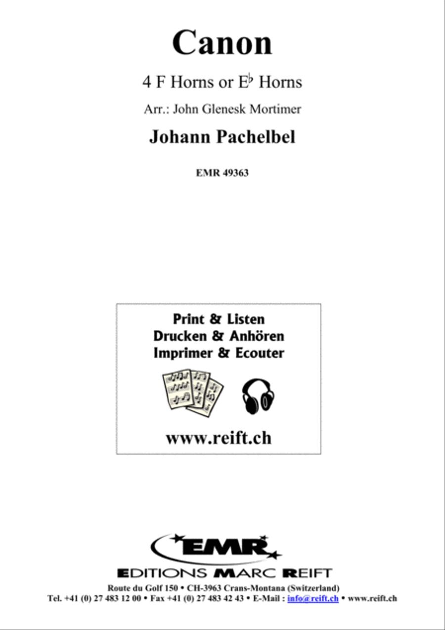 Canon French Horn Quartet scores gallery preview page 2
