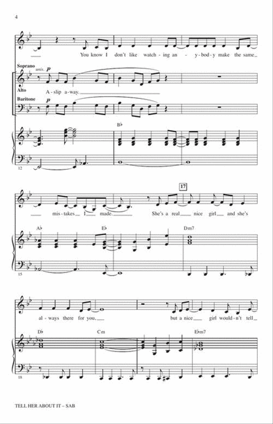 Tell Her About It Tell Her About It 3-Part scores gallery preview page 5