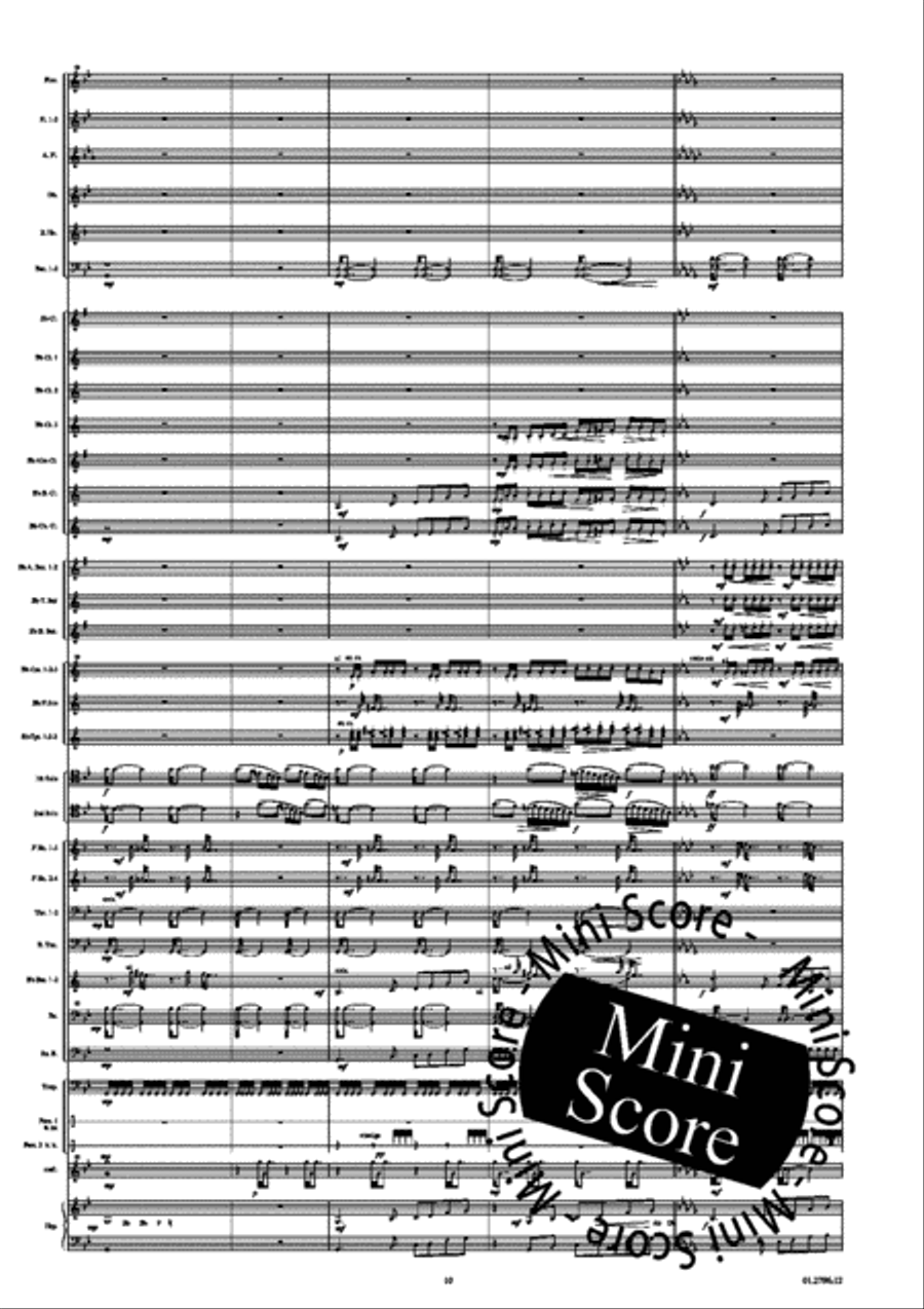 Rainforest Concerto Concert Band scores gallery preview page 16