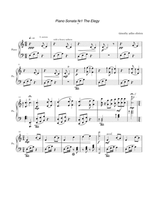 Piano Sonata One: The Elegy