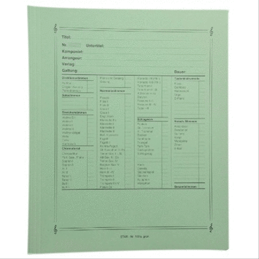 Music folder green Music folder green Folders & Binders scores gallery preview page 1