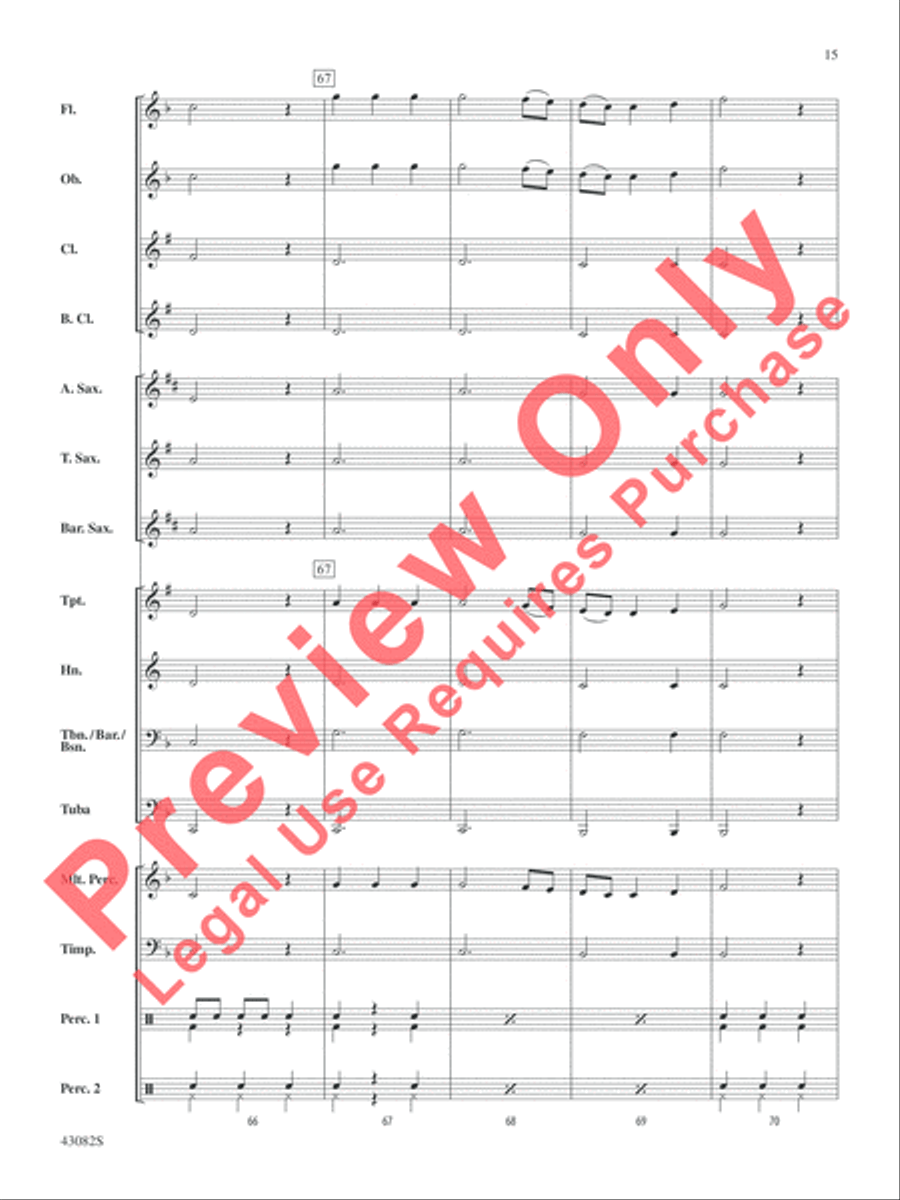 Medieval Dance Concert Band scores gallery preview page 16