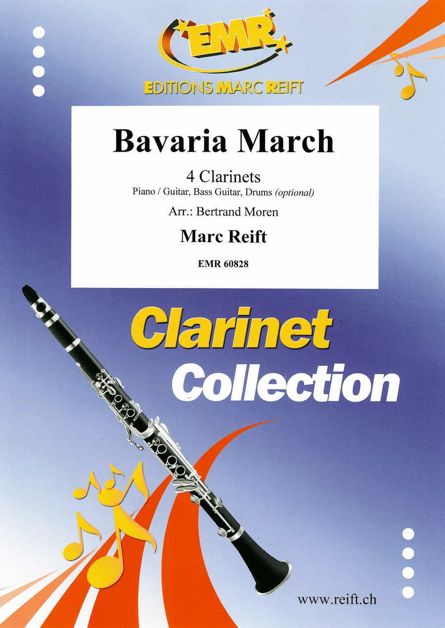 Bavaria March Clarinet Quartet scores gallery preview page 1