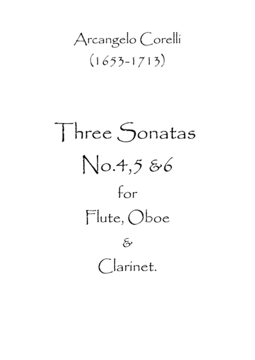 Three Sonatas No.4,5 & 6 image number null