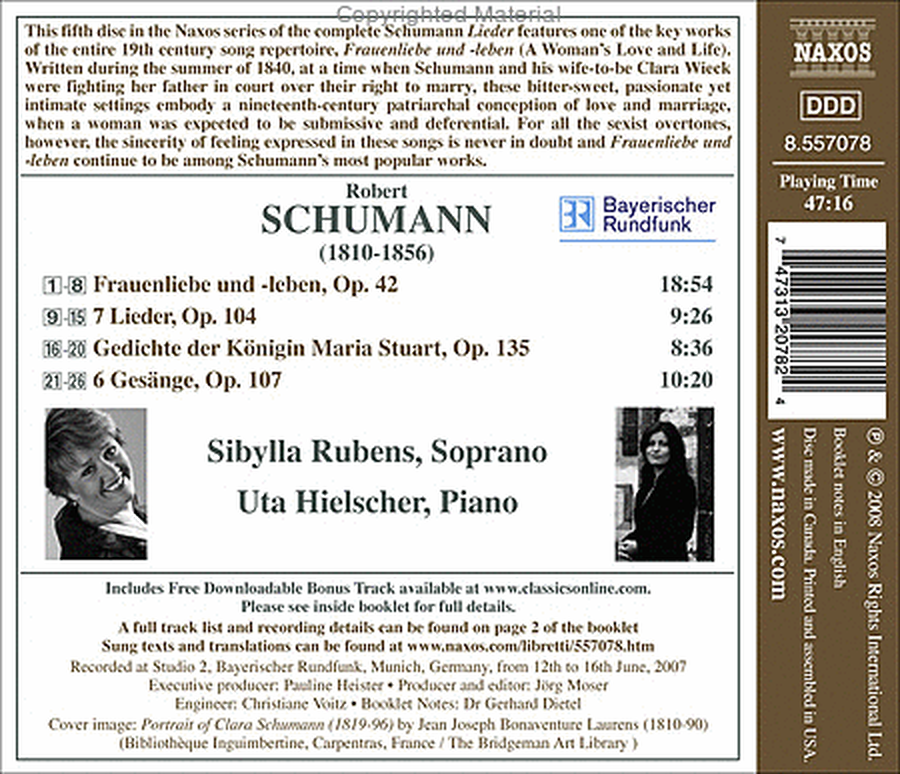 Volume 5: Schumann Lieder Edition