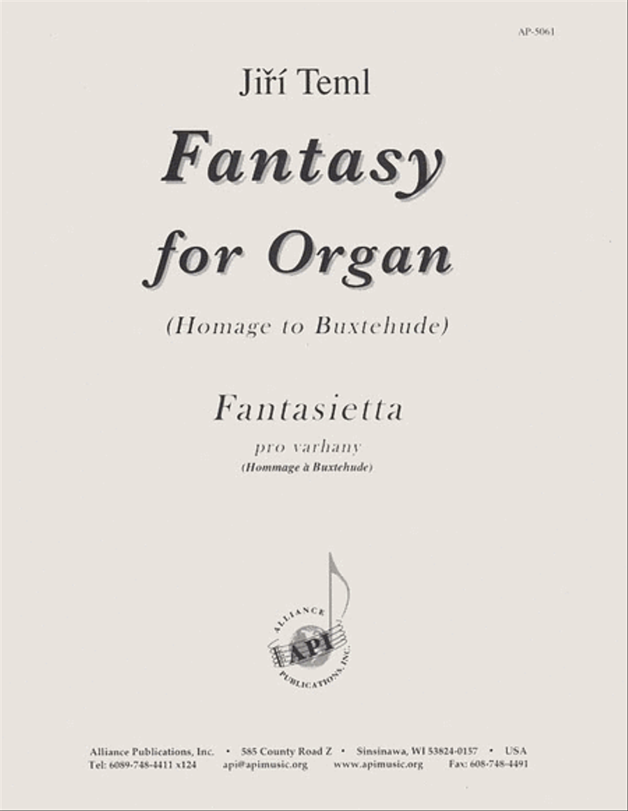 Fantasy For Organ (homage To Buxtehude)