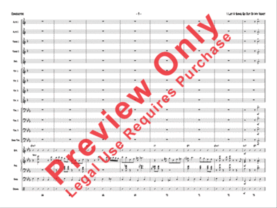 I Let a Song Go Out of My Heart Jazz Ensemble scores gallery preview page 28