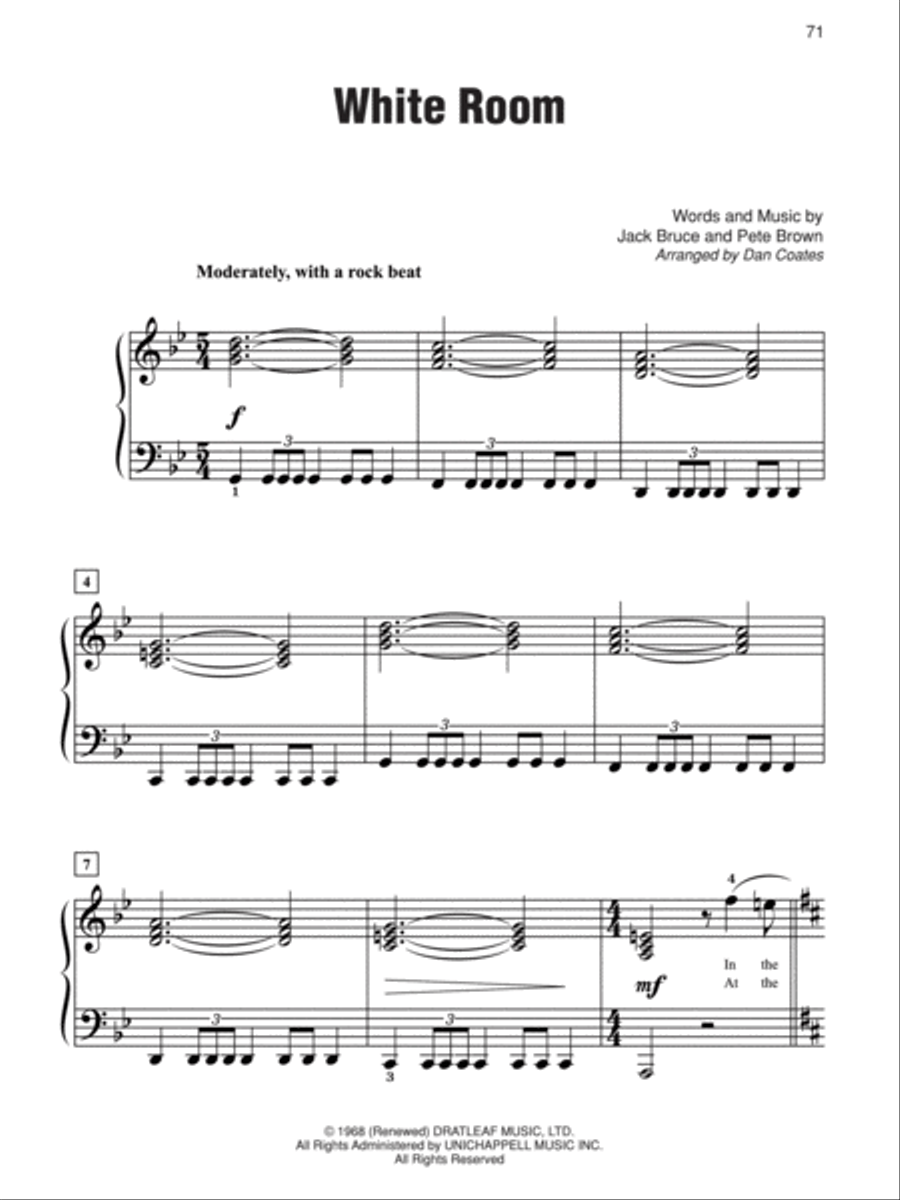 Simply Rock 60s Easy Piano scores gallery preview page 4