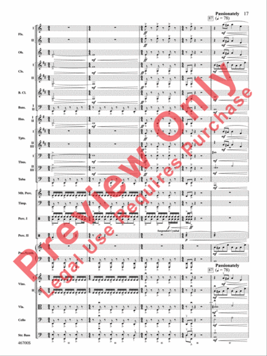 Wonder Woman -- From the Warner Bros. Soundtrack Full Orchestra scores gallery preview page 18