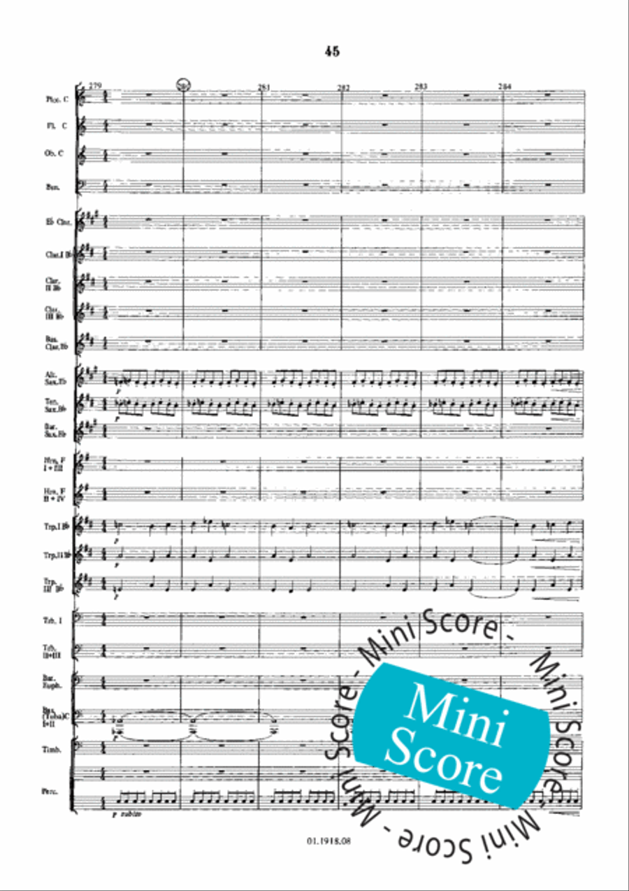 Overture for an Imaginary Play Concert Band scores gallery preview page 49