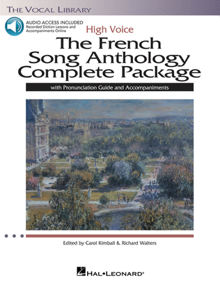 Book cover for The French Song Anthology Complete Package – High Voice