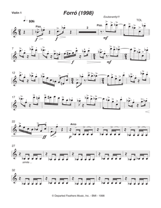 Forró (1998) violin 1 part