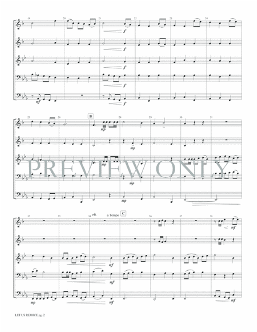 Let Us Rejoice Let Us Rejoice Brass Ensemble scores gallery preview page 4