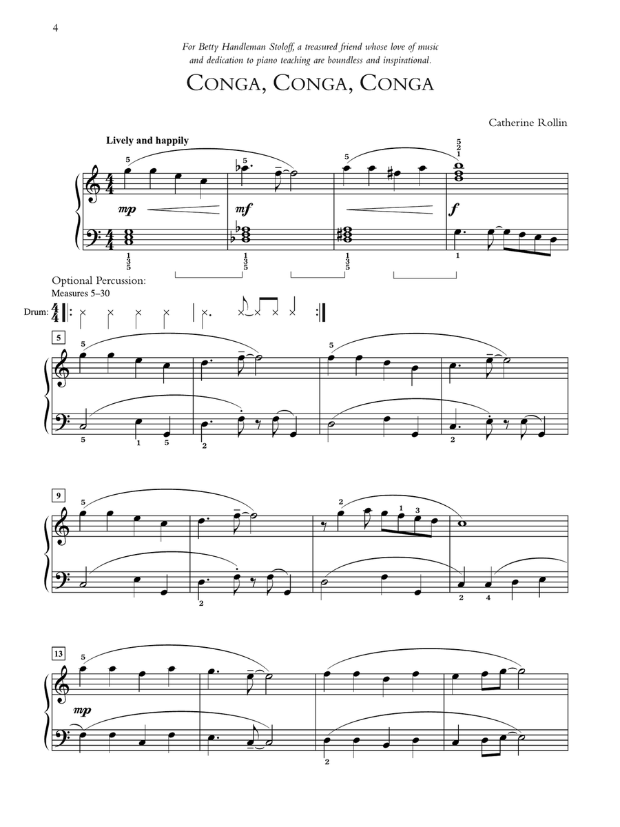 Conga, Conga, Conga - Piano Solo