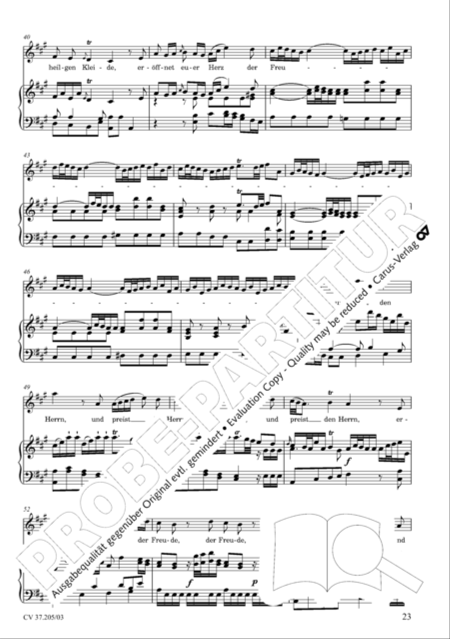 Ergreifet die Psalter, ihr christlichen Chore 4-Part scores gallery preview page 24