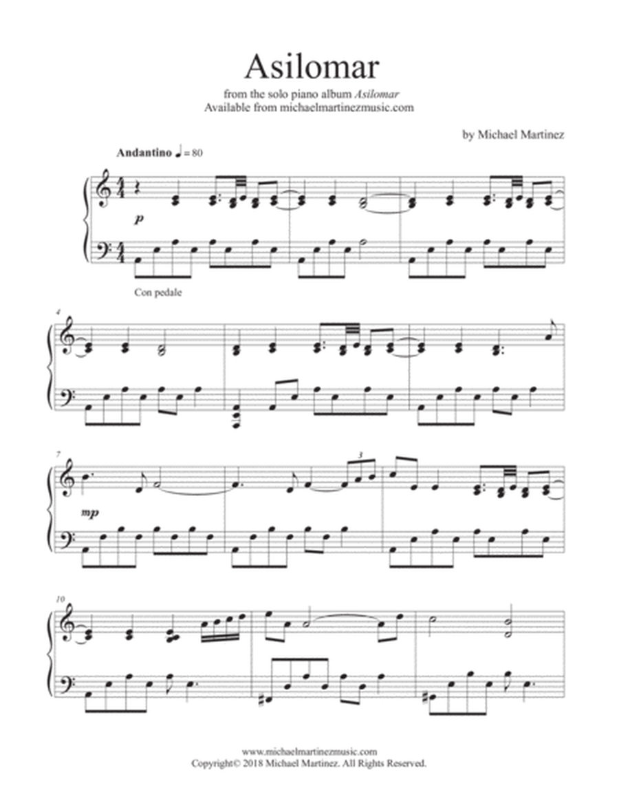 Asilomar - original piano solo (New Age) image number null