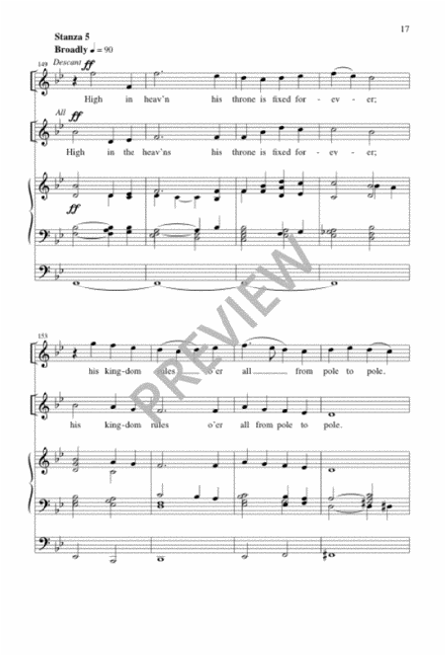 O Come, My Soul, Sing Praise to God O Come, My Soul, Sing Praise to God 4-Part scores gallery preview page 16