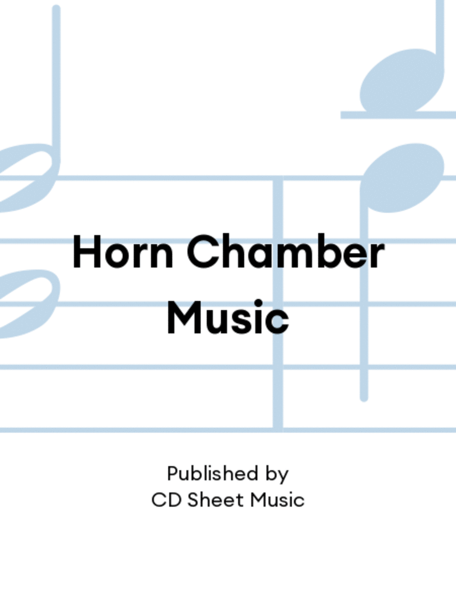 Horn Chamber Music Horn scores gallery preview page 1