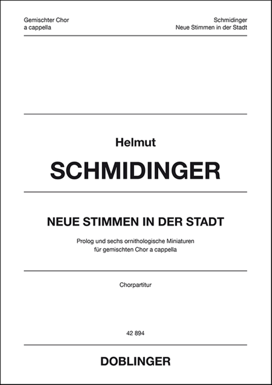 Neue Stimmen in der Stadt (2010) 4-Part scores gallery preview page 1