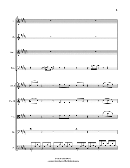 John Field, Sonata IV (Movement I) arranged for orchestra by Scott Fields Davis image number null