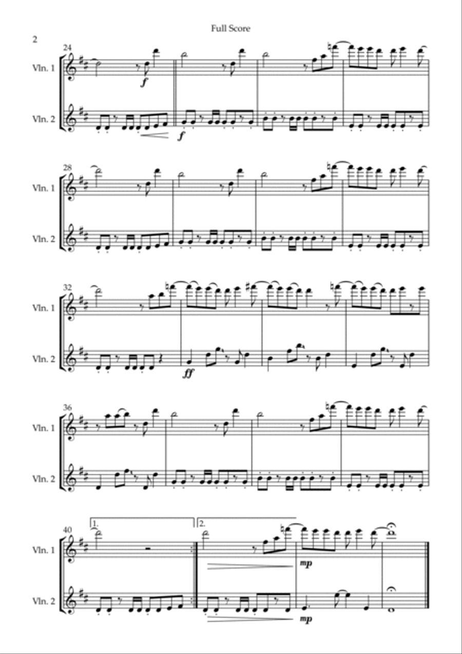 Sugar Sugar String Duet scores gallery preview page 2