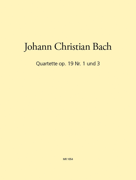 Quartets Op. 19 No. 1 in C major and No. 3 in G major