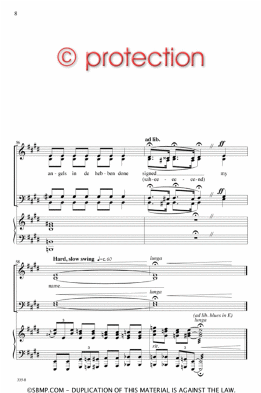 Lord, I Know I Been Changed - SATB Octavo 4-Part scores gallery preview page 8