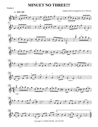PARTS for MINUET NO THREE !!!! - SQ or String Orch version
