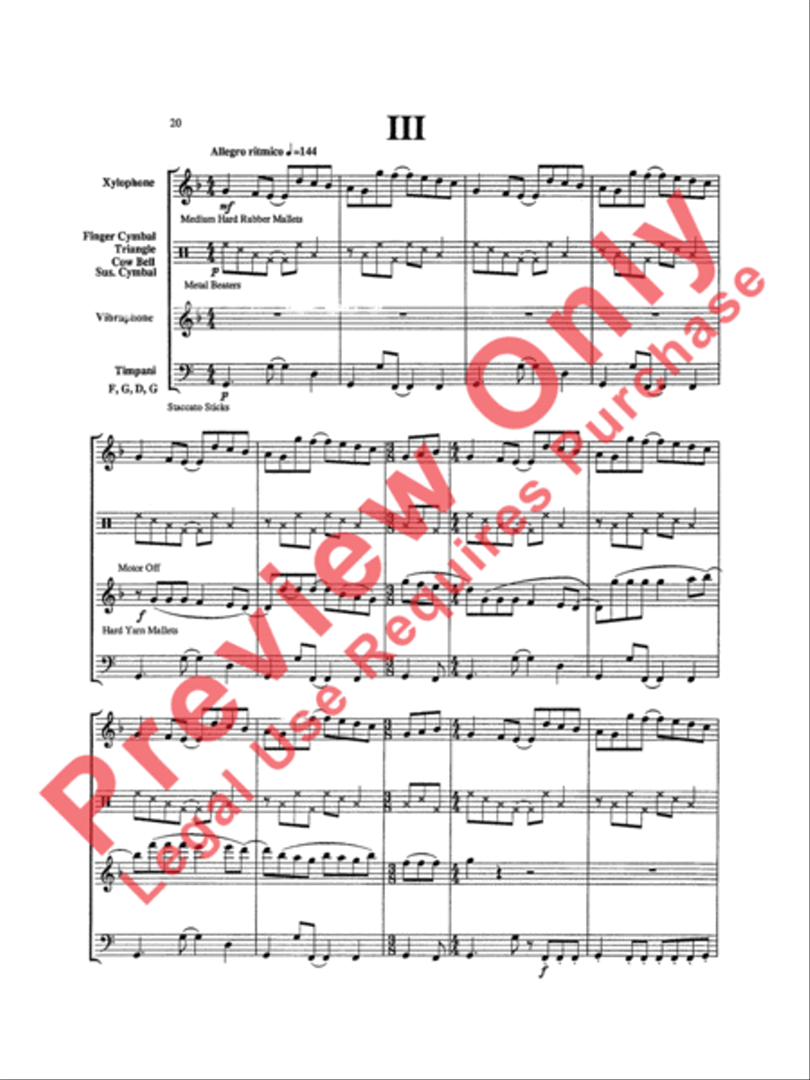 Triptych Percussion Ensemble scores gallery preview page 23