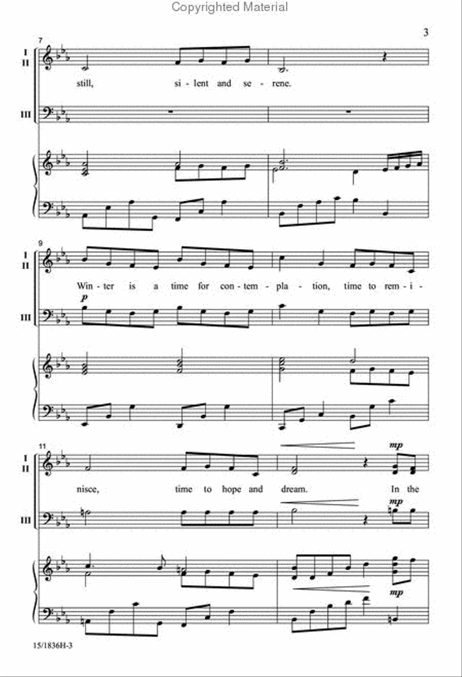 Winter is a Quiet Celebration 3-Part scores gallery preview page 3