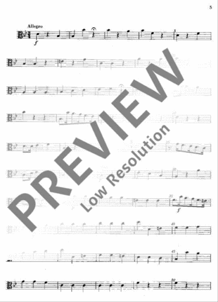 Concerto in Bb Major Violin scores gallery preview page 20