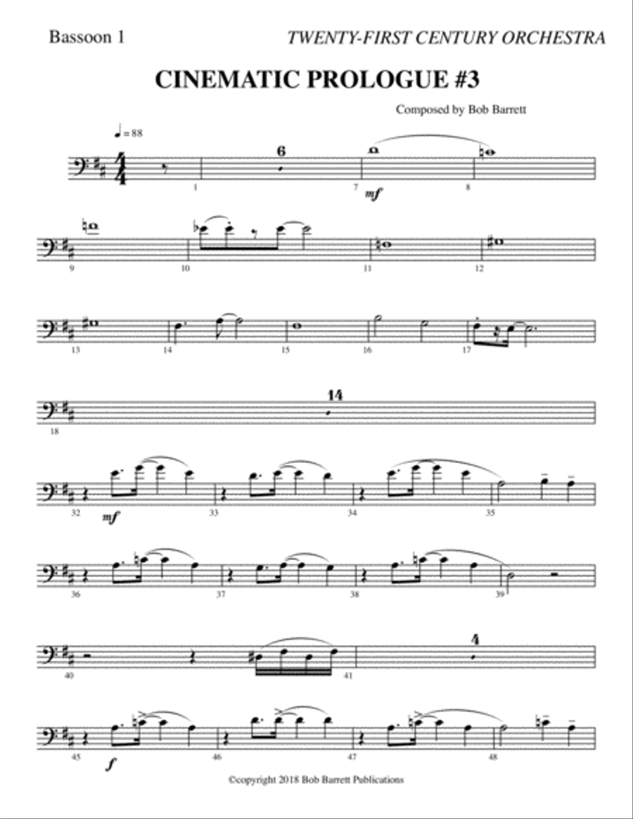 CINEMATIC PROLOGUE #3 Full Orchestra scores gallery preview page 3