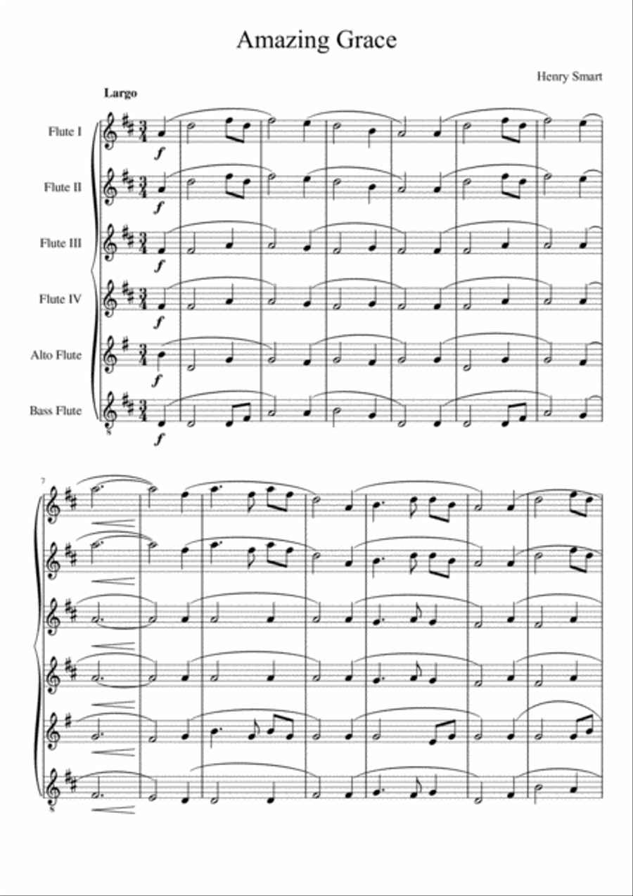 Amazing Grace Amazing Grace Woodwind Ensemble scores gallery preview page 2