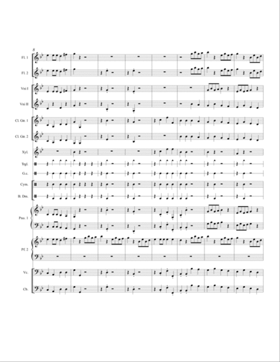 Fossils Flute scores gallery preview page 2
