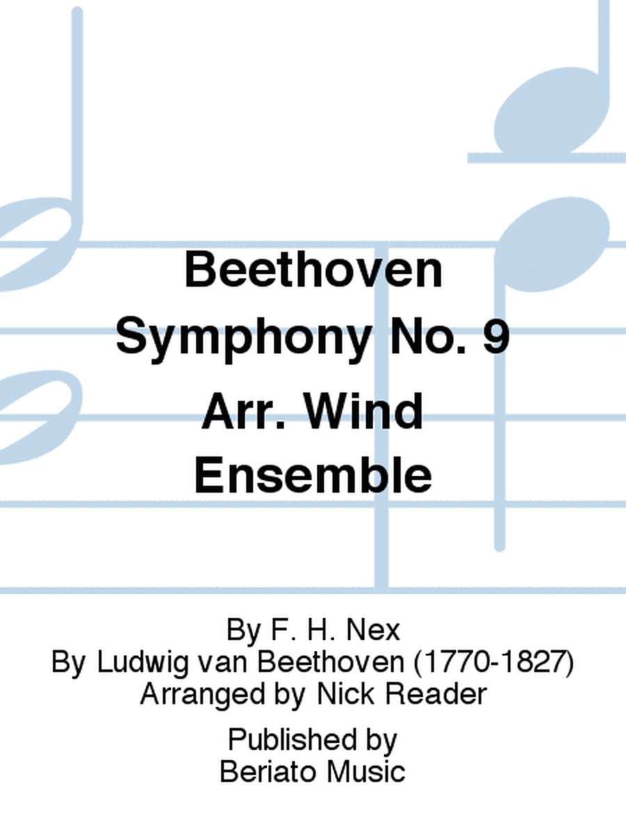 Beethoven Symphony No. 9 Arr. Wind Ensemble