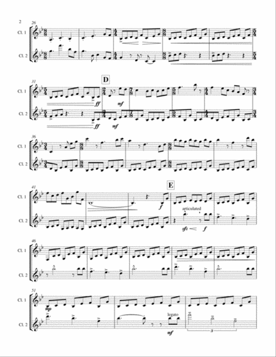 Benign Clarinet Duet image number null