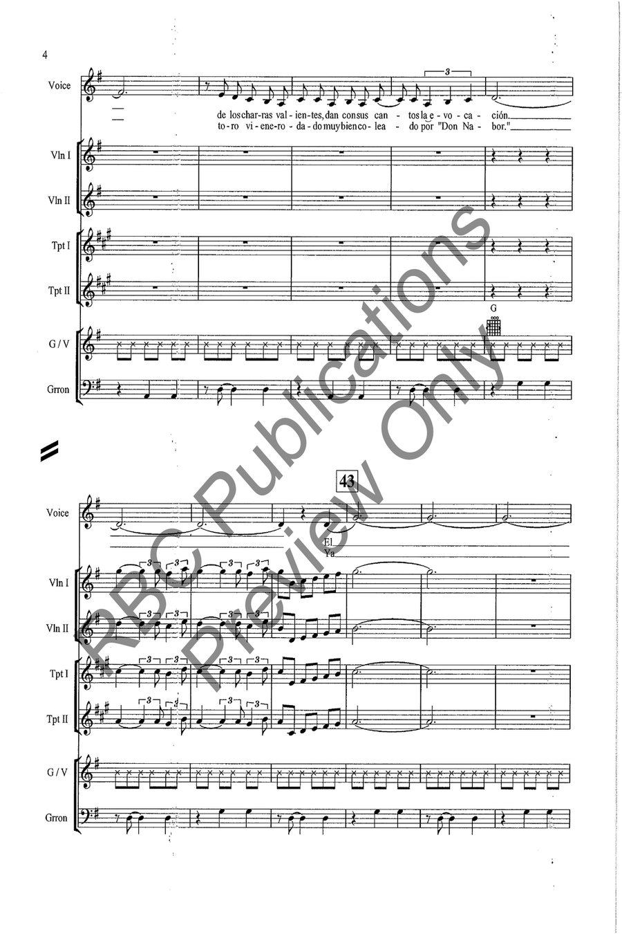 La Charreada La Charreada Voice scores gallery preview page 6