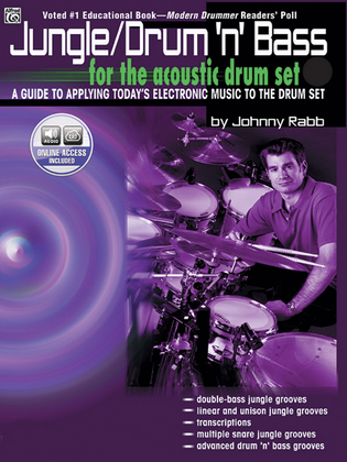 Book cover for Jungle/Drum 'n' Bass for the Acoustic Drum Set