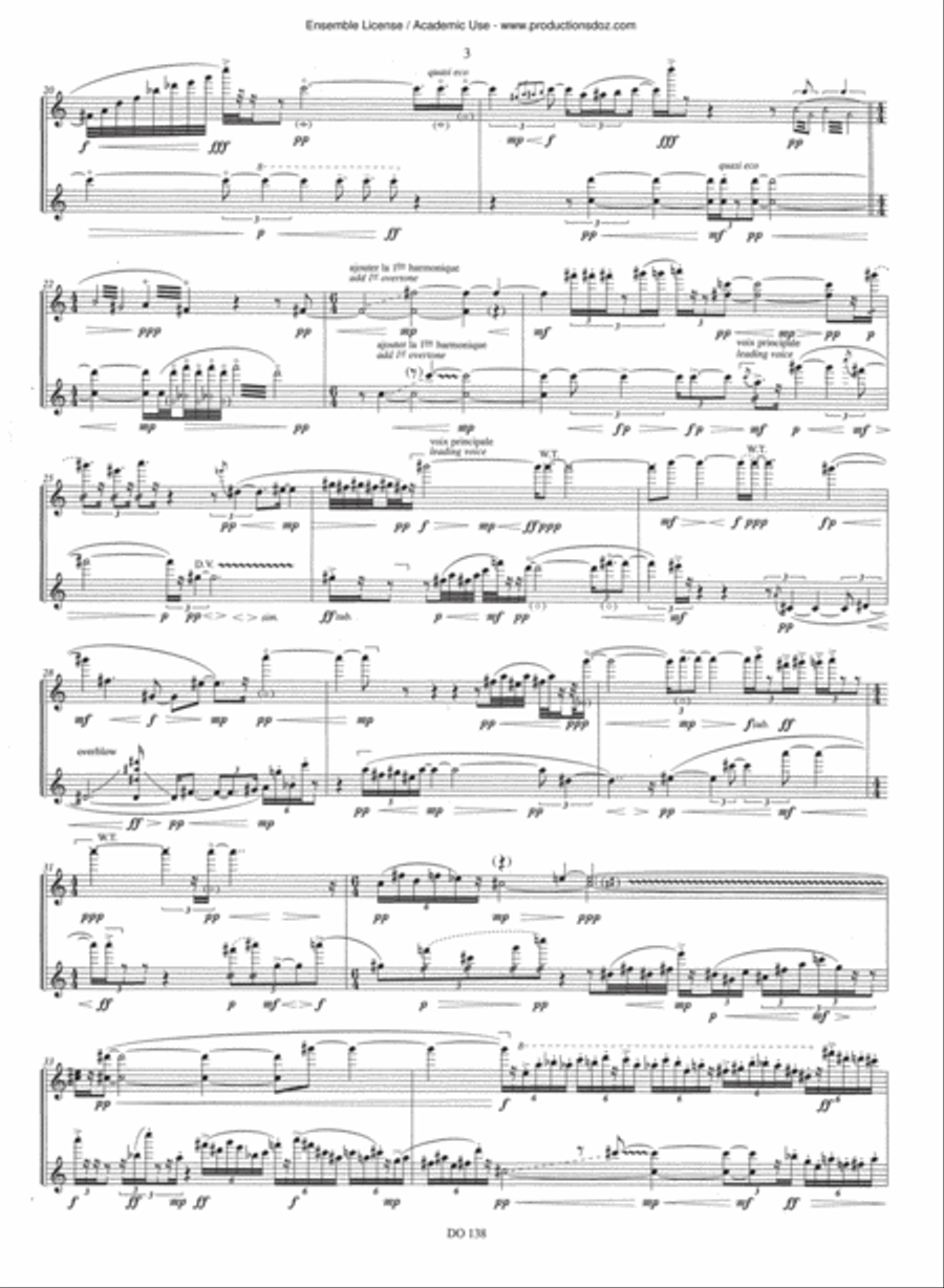 Doppelgänger Flute Duet scores gallery preview page 5