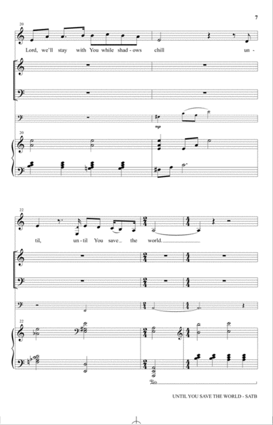 Until You Save The World 4-Part scores gallery preview page 5