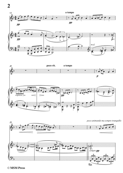 Mahler-Ich bin der Welt abhanden gekommen, for Flute and Piano image number null