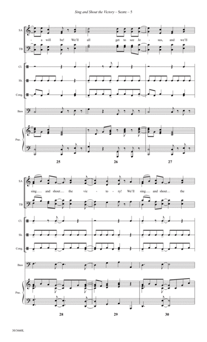 Sing and Shout the Victory! - Instrumental Ensemble Score and Parts