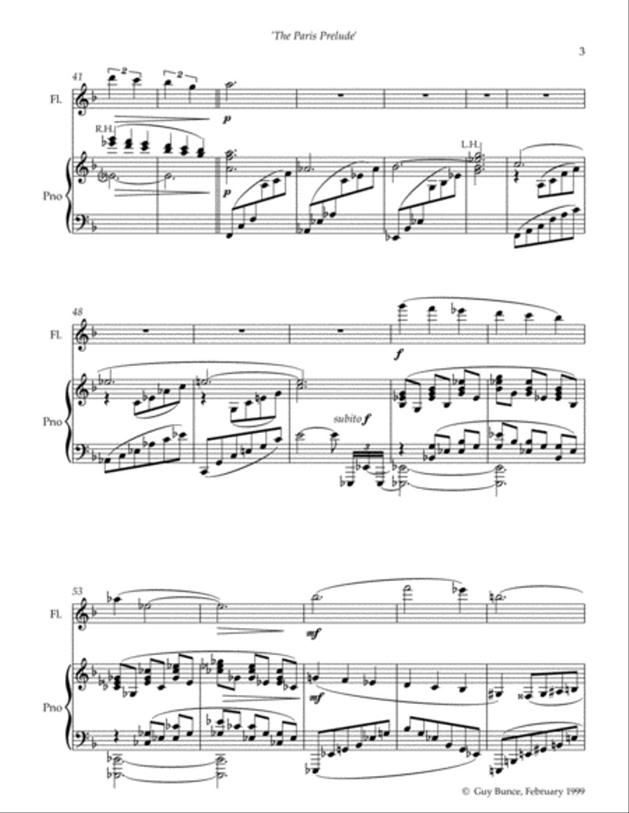 The Paris Prelude The Paris Prelude Flute Solo scores gallery preview page 3