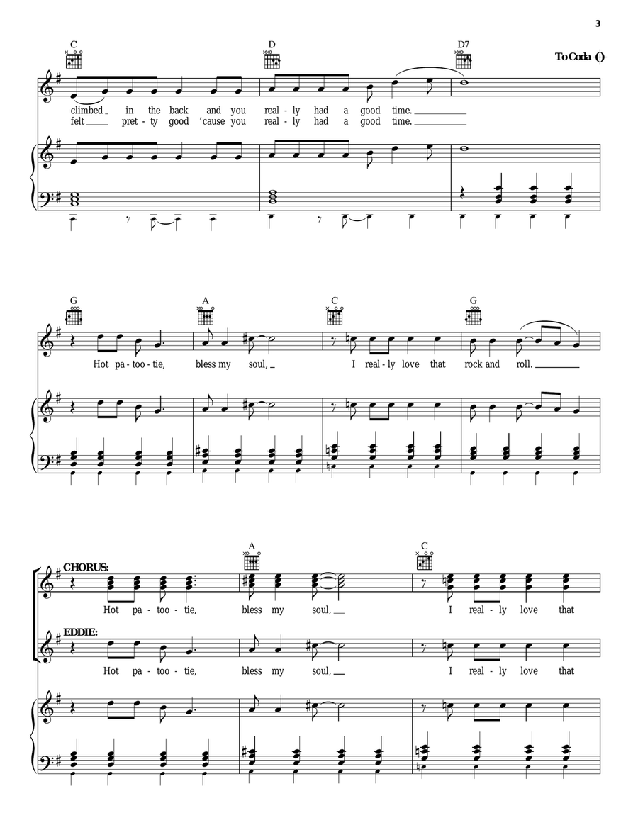 Whatever Happened To Saturday Night? Piano, Vocal, Guitar scores gallery preview page 3