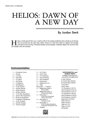Book cover for Helios: Dawn of a New Day: Score