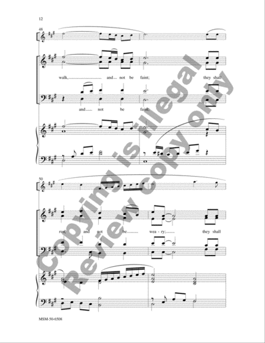 They That Wait upon the Lord 4-Part scores gallery preview page 12