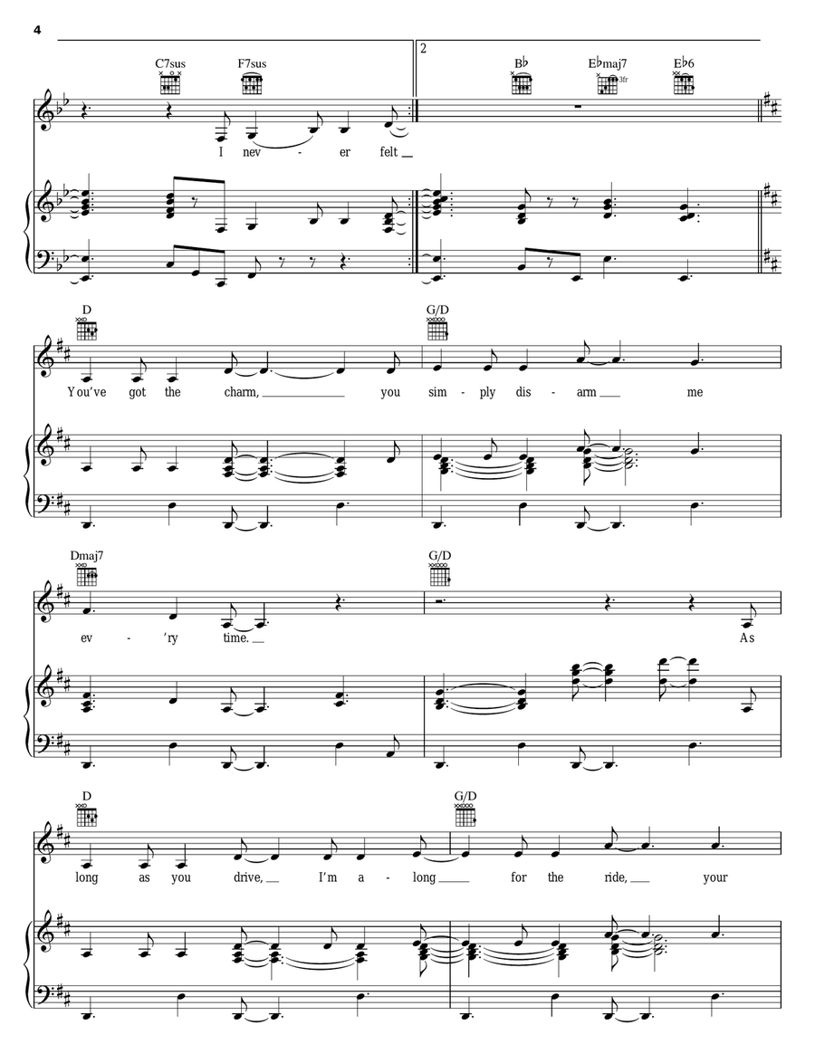 Love You I Do Love You I Do Piano, Vocal, Guitar scores gallery preview page 4