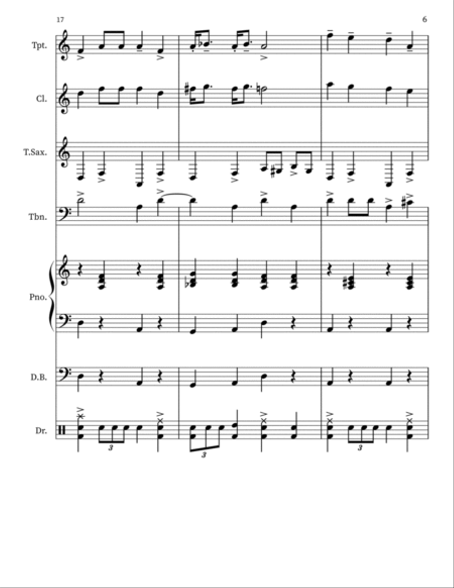 Jewish Wedding Dance Jewish Wedding Dance Small Ensemble scores gallery preview page 6