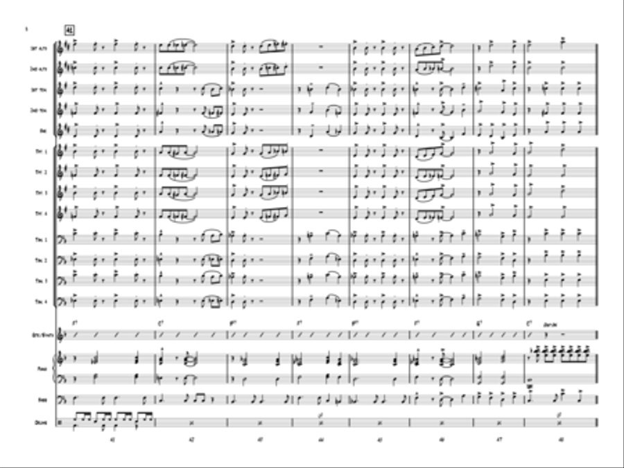 Santa Rocks the House! Jazz Ensemble scores gallery preview page 7