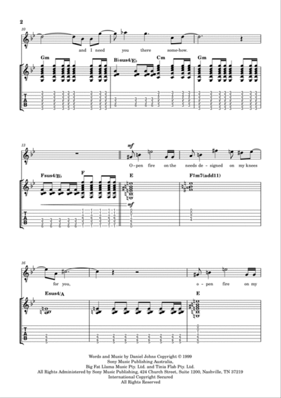 Ana's Song (open Fire) Small Ensemble scores gallery preview page 2